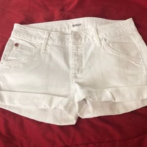 Hudson white cuffed shorts